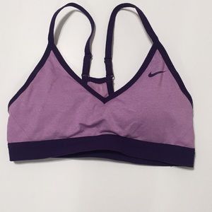Light purple Nike sorts bra